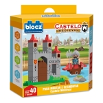 Kit De Bloques De Encastre 40 Piezas + Muñeco Medieval