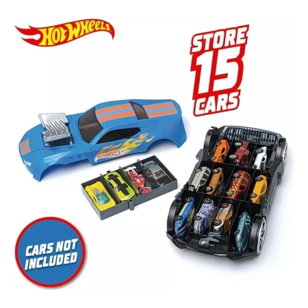 Coche De Carrera 2en1 Para 15 Autitos Hwcc15 Hot Wheels - Imagen 6