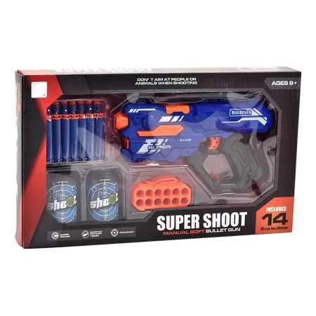 Arma Pistola Nerf Super Shoot 9002a-1 Mundo Kanata