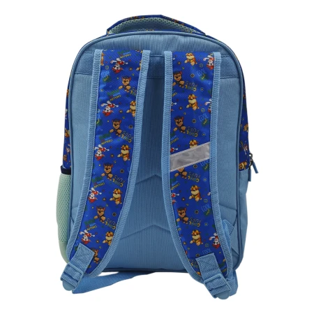 Mochila Infantil Paw Patrol Grande 40 X 30 Cm Celeste - Imagen 3