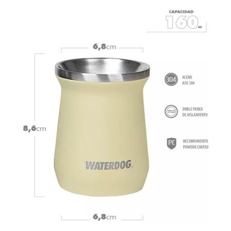 Mate Waterdog Zoilo 160 Ml Térmico Acero Inoxidable - Imagen 7