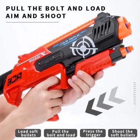 Arma Pistola Nerf Super Shoot 9002a-1 Mundo Kanata - Imagen 6
