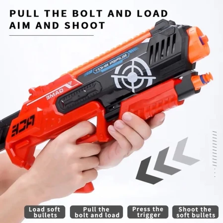 Arma Pistola Nerf Super Shoot 9002a-1 Mundo Kanata - Imagen 6