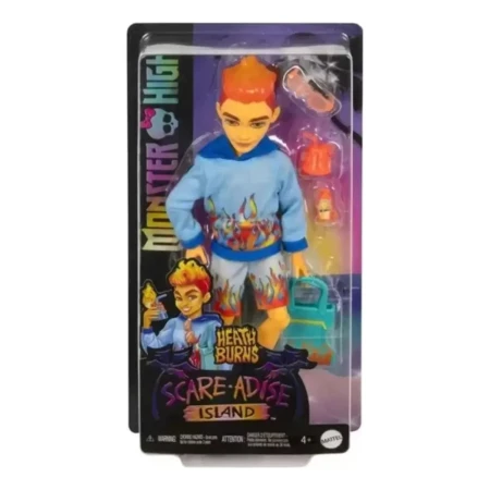 Muñeca Monster High Isla Terror Mattel Heath Burns Kanata - Imagen 2