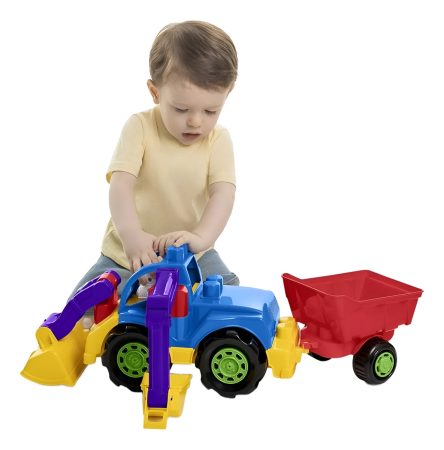 Tractor Completo Calesita Accesorios Desmontables Febo