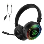Auriculares Gamer Gm-019 Negro Con Luz Led Mundo Kanata