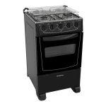 Cocina Punktal Viena Pk-268bk A Gas 4 Hornallas Negra 50l