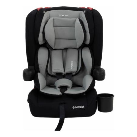 Butaca Booster Con Respaldo Bebesit Smart Gris P/ Auto Bebes - Imagen 6