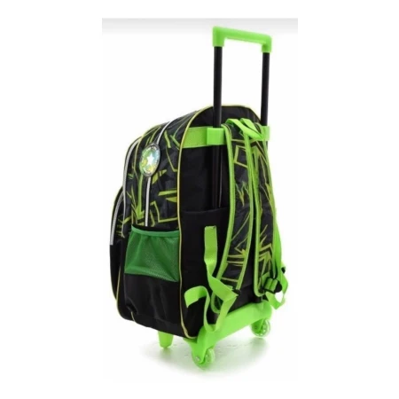 Mochila Con Carro Gamer Color Negro Diseño De La Tela Rayado - Imagen 2