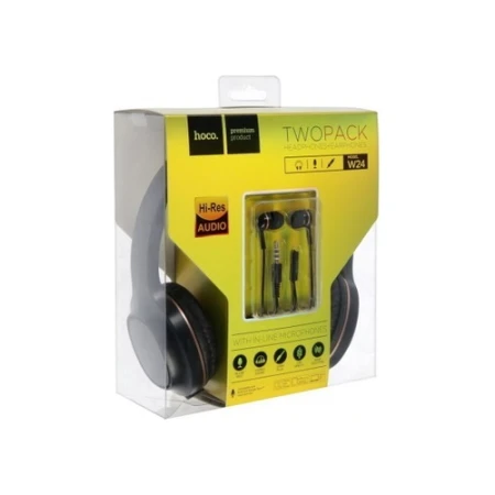 Auricular Hoco Con Auricular W24 Two Pack Mundo Kanata - Imagen 4