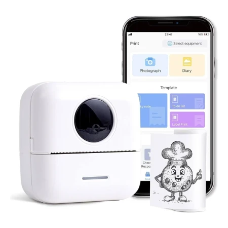 Mini Impresora Térmica Portátil Bluetooth Mundo Kanata - Imagen 2