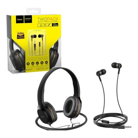 Auricular Hoco Con Auricular W24 Two Pack Mundo Kanata - Imagen 3