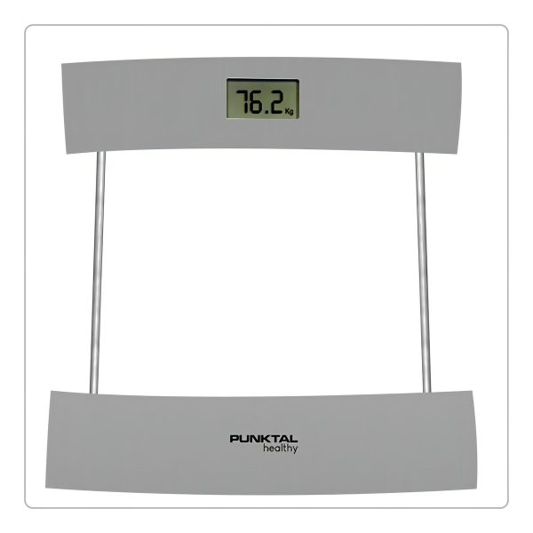 Balanza Baño Digital Punktal Vidrio 180kg Color Gris - Imagen 2