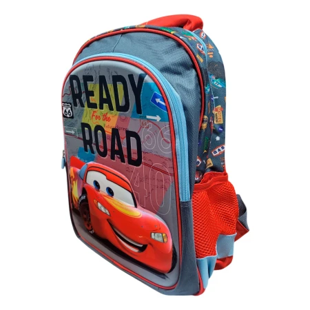 Mochila Infantil Cars 3d 40 Cm Espalda Vamos A Jugar Gris - Imagen 2