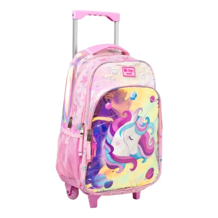 Mochila Escolar Filgo Starpak 18'' Carrito Unicornio Rosa - Imagen 2