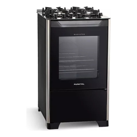 Cocina A Gas Punktal Pk-490g Con Grill Mesada Vidrio Kanata