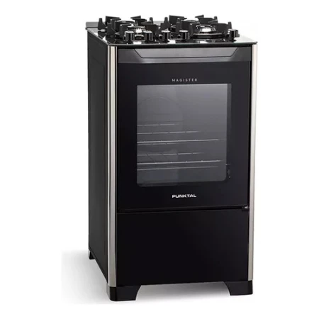 Cocina A Gas Punktal Pk-490g Con Grill Mesada Vidrio Kanata