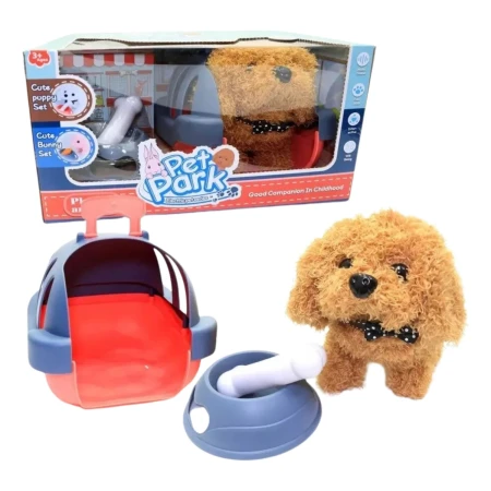Peluche Perro Que Ladra Y Camina Con Accesorios Mundo Kanata - Imagen 3