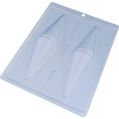 Molde Cono De Helado Chocolate Forma 3 Partes