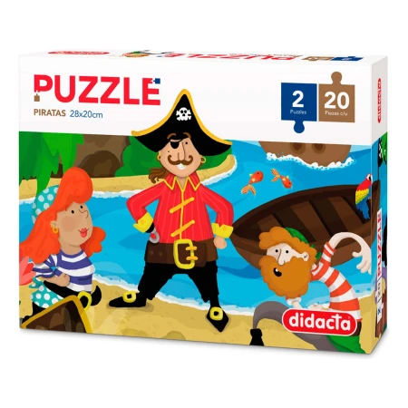 Juego Caja Puzzle Pirata X 2 Mundo Kanata