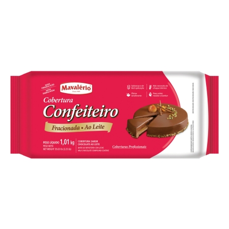 Barra Chocolate Con Leche Mavalerio 1.010kg