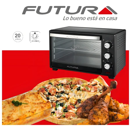 Horno Electrico Futura 20 Lts 1280 W C/ Accesorios Fut-mh20b - Imagen 6