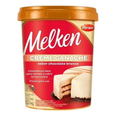 Crema Ganache Chocolate Blanco 1kg Melken