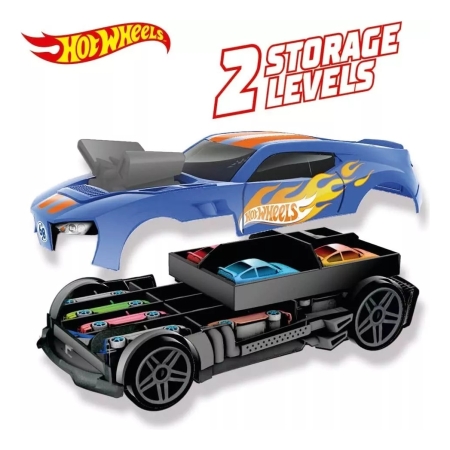 Coche De Carrera 2en1 Para 15 Autitos Hwcc15 Hot Wheels - Imagen 5