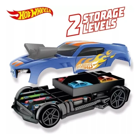 Coche De Carrera 2en1 Para 15 Autitos Hwcc15 Hot Wheels - Imagen 5