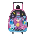 Mochila Escolar Infantil Con Carrito Filgo Osito Rosa Chicle