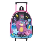 Mochila Escolar Infantil Con Carrito Filgo Osito Rosa Chicle