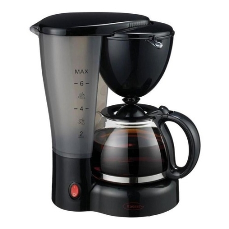 Cafetera De Goteo Kassel 6 Tazas Filtro Color Negro Kanata