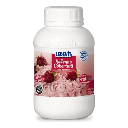 Relleno Y Cobertura Ledevit 500 Gr Frutilla