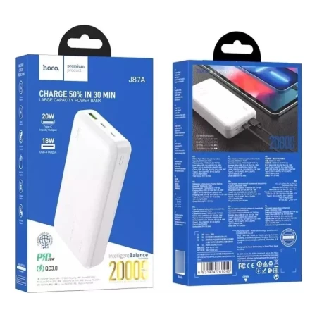 Power Bank Hoco J87 20000 Mah Mundo Kanata