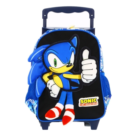 Mochila C/carro Sonic 30 Cm 140267 Mundo Kanata