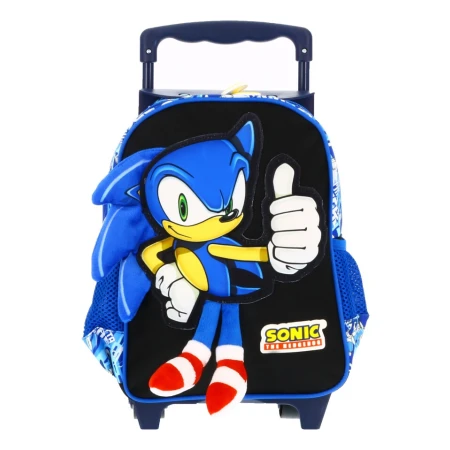 Mochila C/carro Sonic 30 Cm 140267 Mundo Kanata