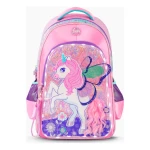 Mochila De Colgar Footy 45cm Unicornio Alas Con Luz Led Rosa