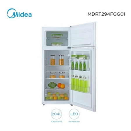Heladera Refrigerador Midea 204 Lt Blanco Frío Humedo - Imagen 2