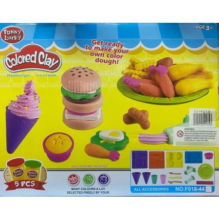 Set De Masas Colored Clay Hambur 1414347