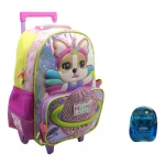 Mochila Con Carro Escoclar Mushi Simones Sacapuntas D Regalo