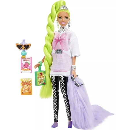 Muñeca Barbie Extra Cabello Trenza Hdj44 Mundo Kanata - Imagen 4
