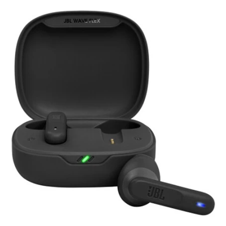 Auriculares Inalámbricos Jbl Wave Flex Bluetooth Tw Negro