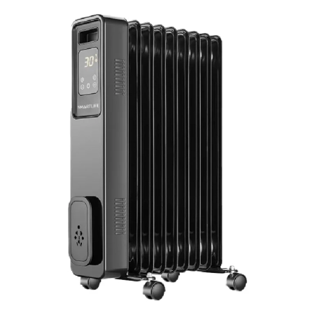 Calefactor Radiador De Aceite 9 Elementos Digital C/control Negro