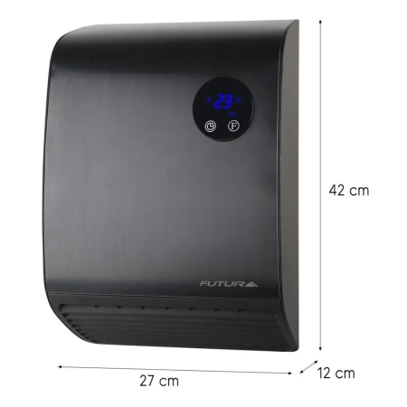 Estufa Para Baño Calefactor De Pared Caloventilador Futura - Imagen 2