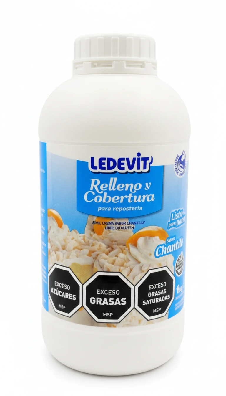 Relleno Y Cobert Ledevit 1kg Chantilly