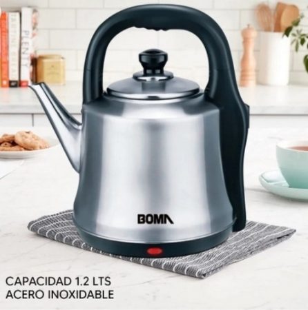 Caldera Jarra Electrica Boma Ace Inox 1.2l 1500w Automatica - Imagen 3