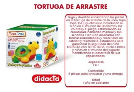 Tortuga De Arrastre Topa Topa Didacta 600/07 Mundo Kanata - Imagen 3