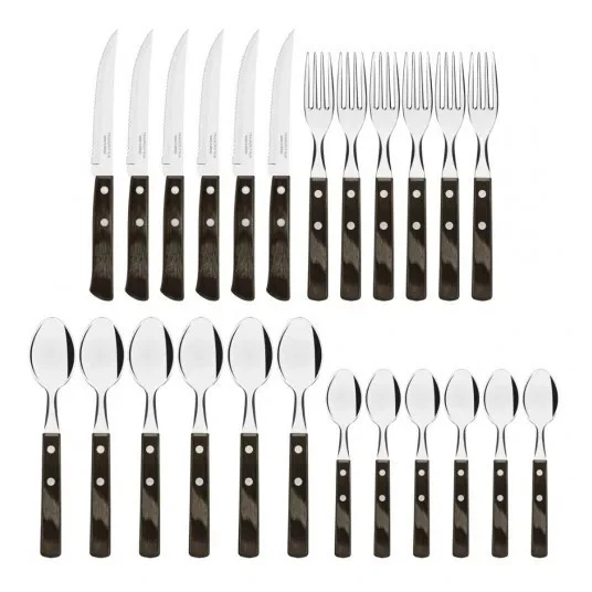 Juego De 24 Cubiertos Tramontina Polywood 905