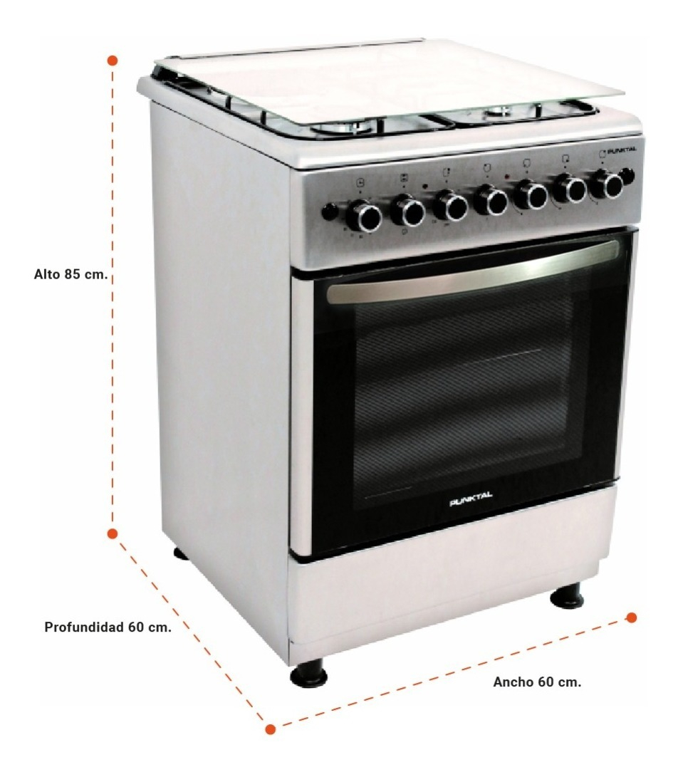 Cocina Punktal Turca Pk-1050 Etk A Gas/eléctrica 4 Hornallas - Imagen 4
