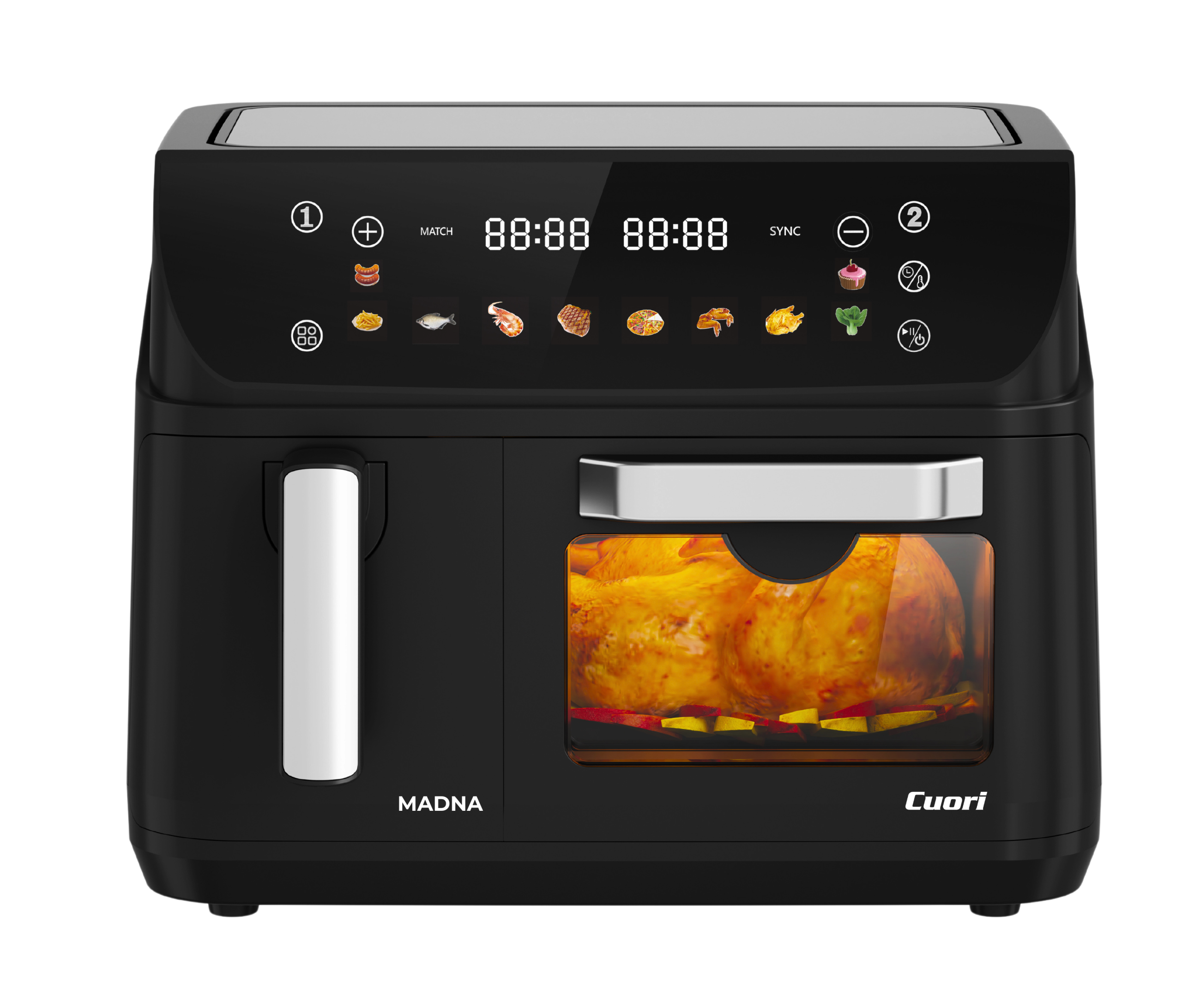 HORNO+FREÍDORA DE AIRE DOBLE MODELO ¨MAGNA¨ CUO-DDW12L